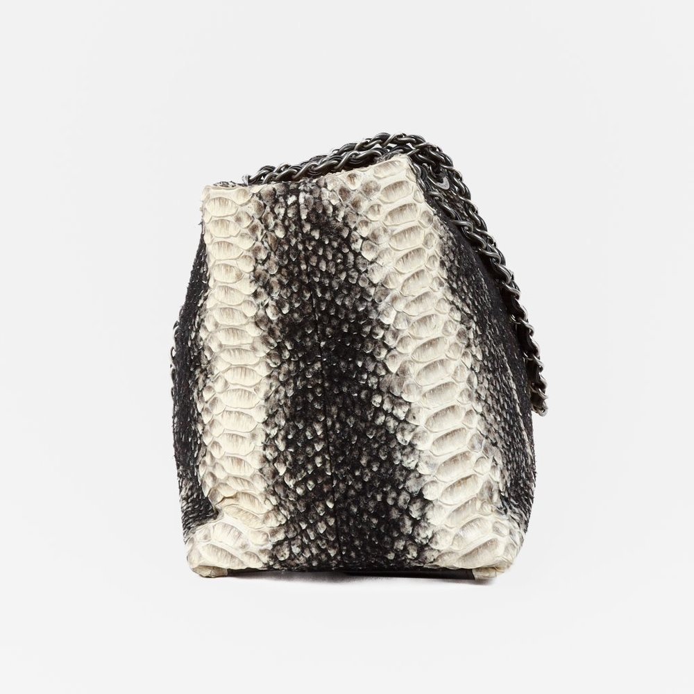 Chanel Wooled Python Large Zip Tote - Picture 13 of 14